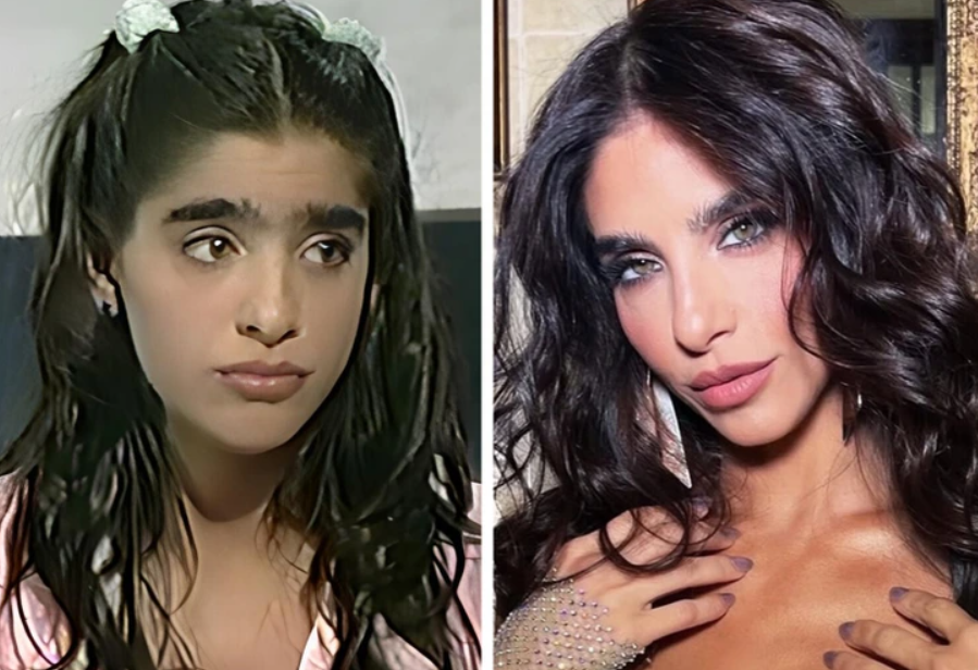 Osoba pred a po transformácii: zmena štýlu a vzhľadu, kontrast výrazov a vlasov.