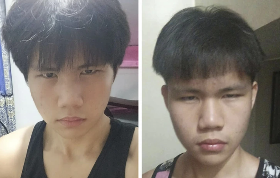 Obrázok dvoch ľudí s tmavými vlasmi, ktorí sa pozerajú priamo do kamery, každý na samostatnej fotografii.