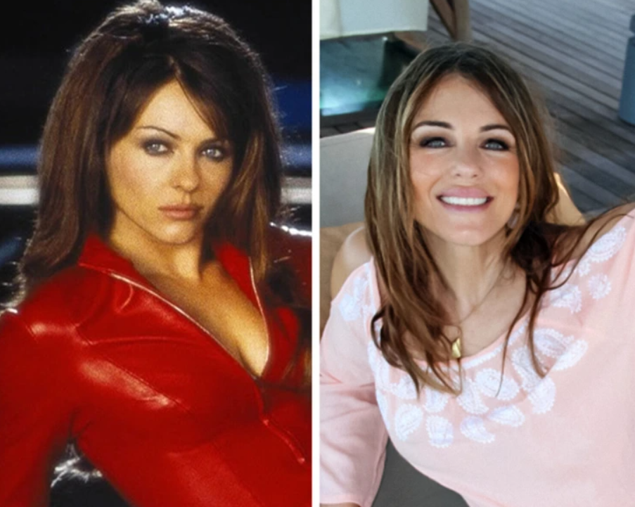 Ospravedlňujem sa, ale nepoznám osoby na obrázku. Alternatívny text by mohol byť: „Porovnanie dvoch portrétov ženy v rôznych outfitoch.“