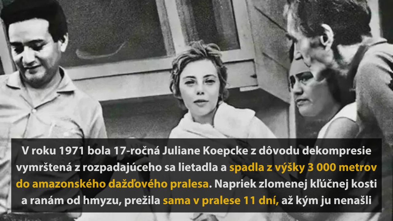 Žena prežila pád z výšky 3 000 metrov do amazonského pralesa a 11 dní bojovala o prežitie v divočine.