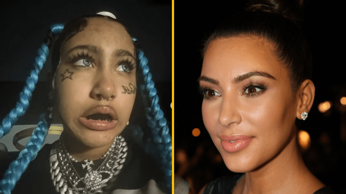 Dve ženy s rôznymi štýlmi účesov a líčenia na rozdelenom obrázku.