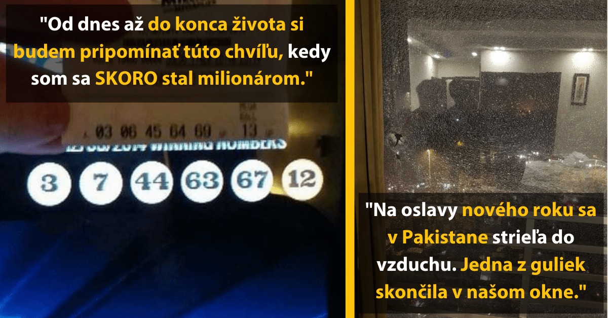 Osudový okamih: takmer výhra v lotérii a nový rok oslavený nebezpečnou streľbou v Pakistane.