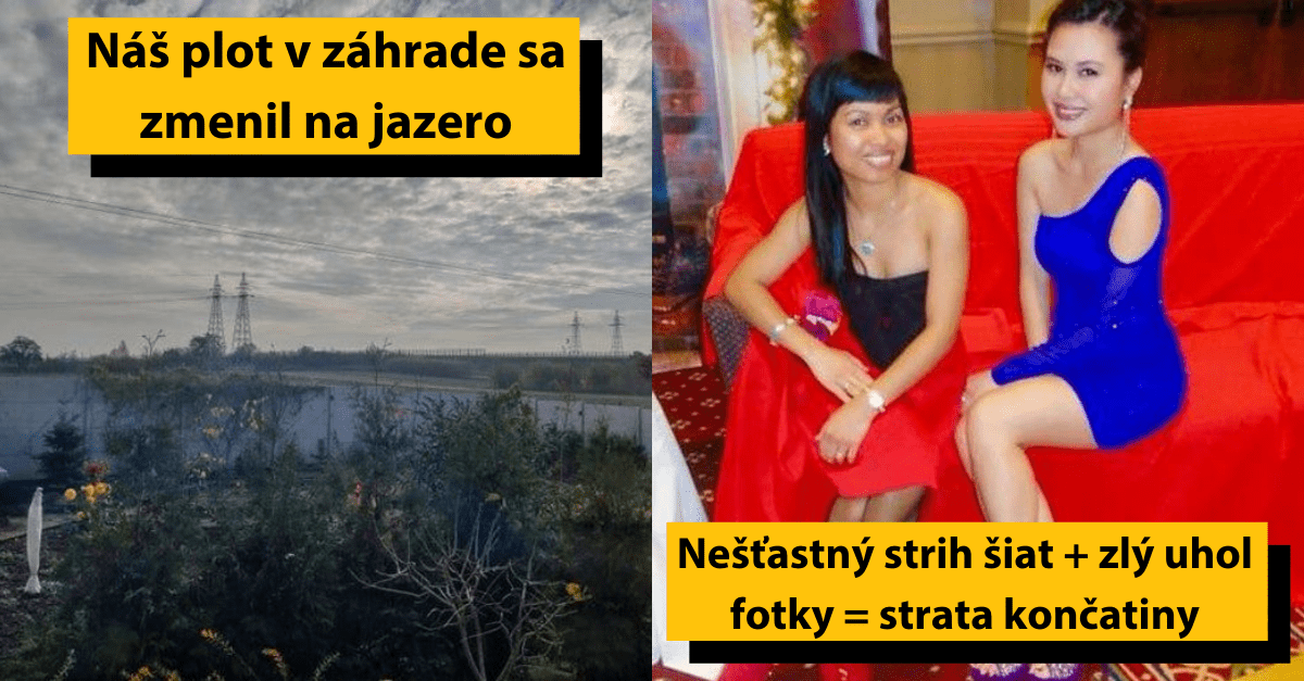 Kreatívne optické ilúzie: záhrada pôsobí ako jazero, zle nasnímané šaty vytvárajú zvláštny efekt.