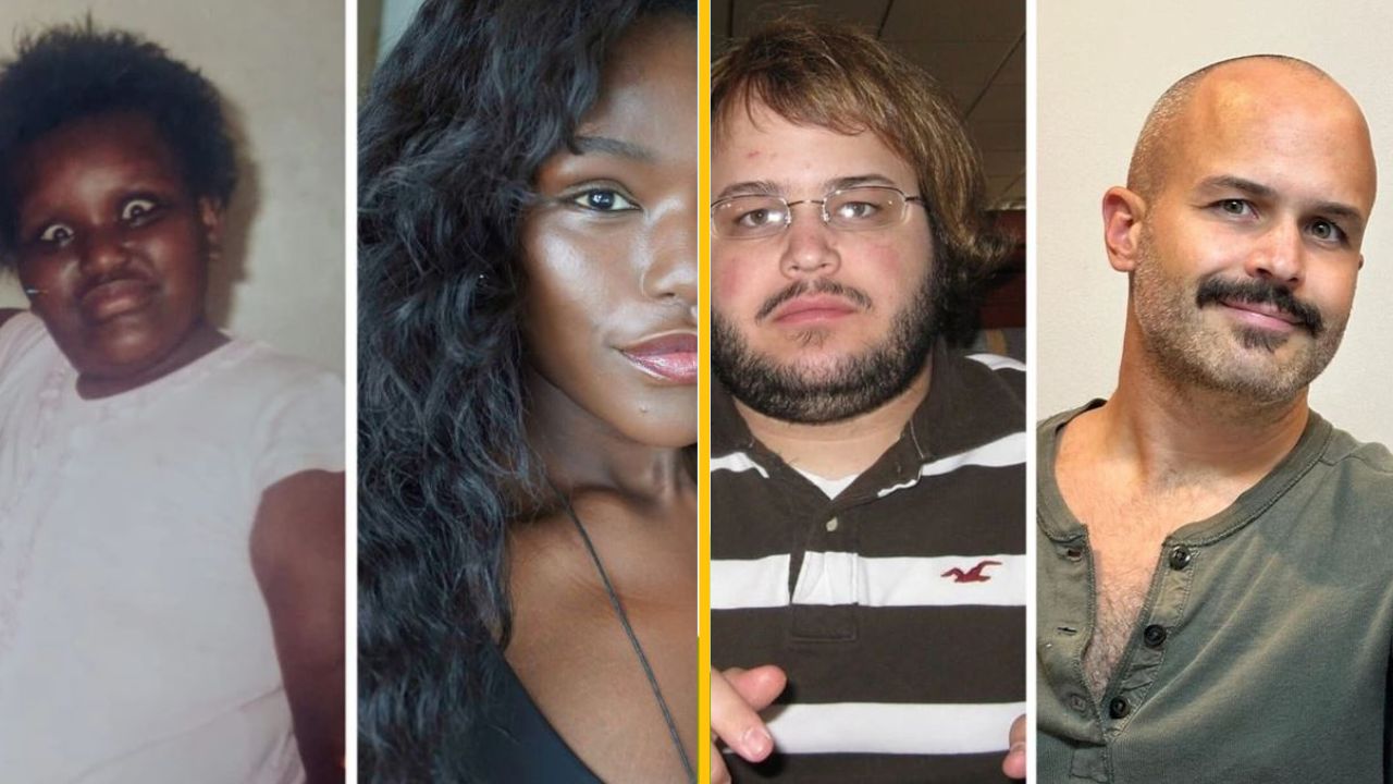 Niekoľko rôznych portrétov ľudí zoradených vedľa seba v štvorici obrázkov.