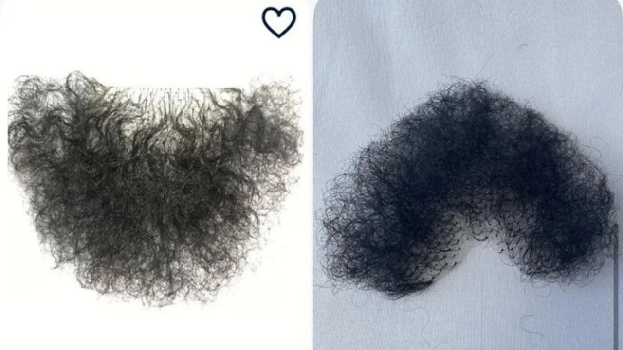 Dve parochne rôznych tvarov ležiace na bielom podklade, jedna kučeravá, druhá hustá.