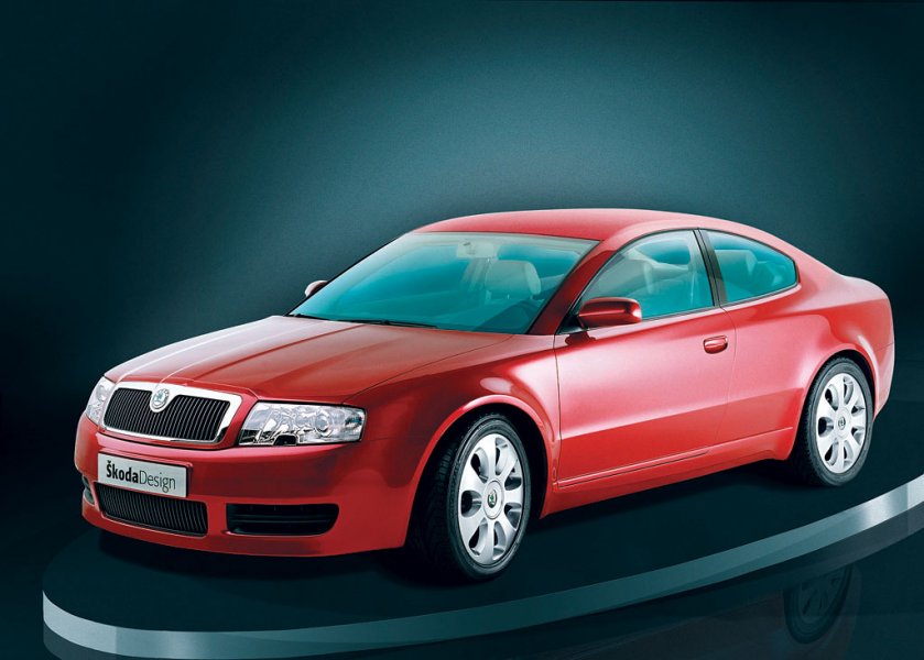 Červené športové kupé so strieškou prezentované v štúdiu, moderný dizajn s elegantnými líniami a štýlovými kolesami.