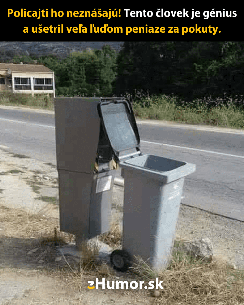 Smetiaky pri ceste maskujú radary, aby vodiči ušetrili na pokutách. Vtipný nápad na ochranu peňaženky.