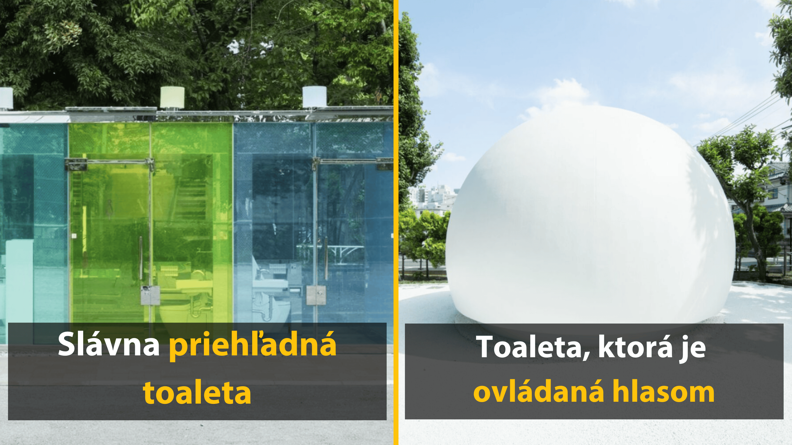 10 verejných toaliet v Tokiu, ktoré vyzerajú ako umelecké diela