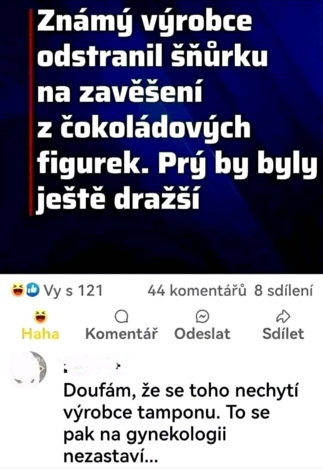 Výrobca čokoládových figúrok odstránil šnúrku, výsledkom je humoristická reakcia na sociálnych sieťach.