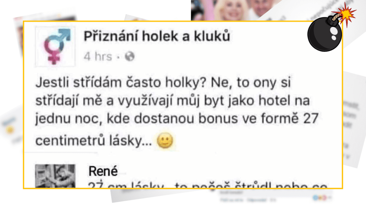 Textová konverzácia na sociálnej sieti s humorným komentárom o vzťahoch a láske.