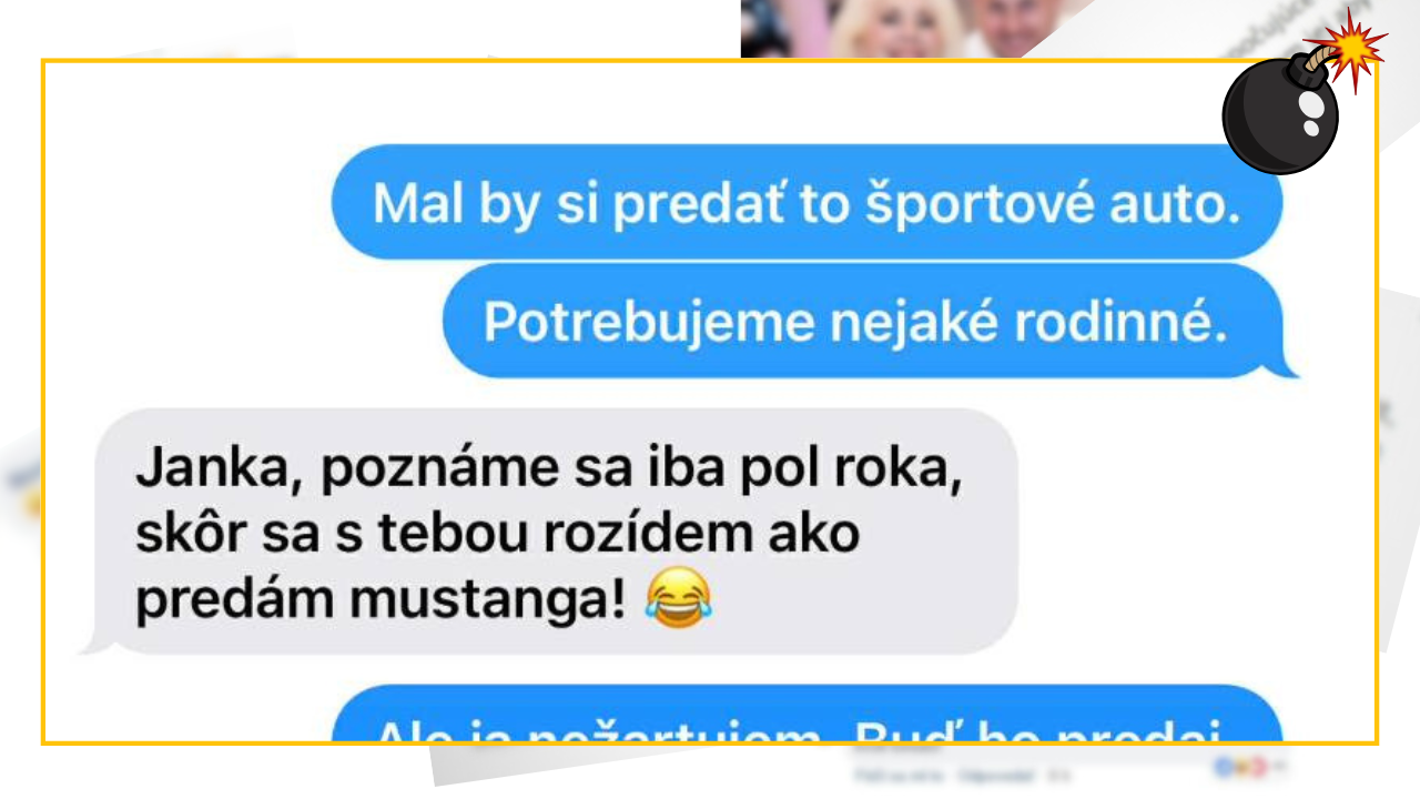 Bomby zo sociálnych sietí #1278 – vyber si: buď ja alebo tvoje športové auto!
