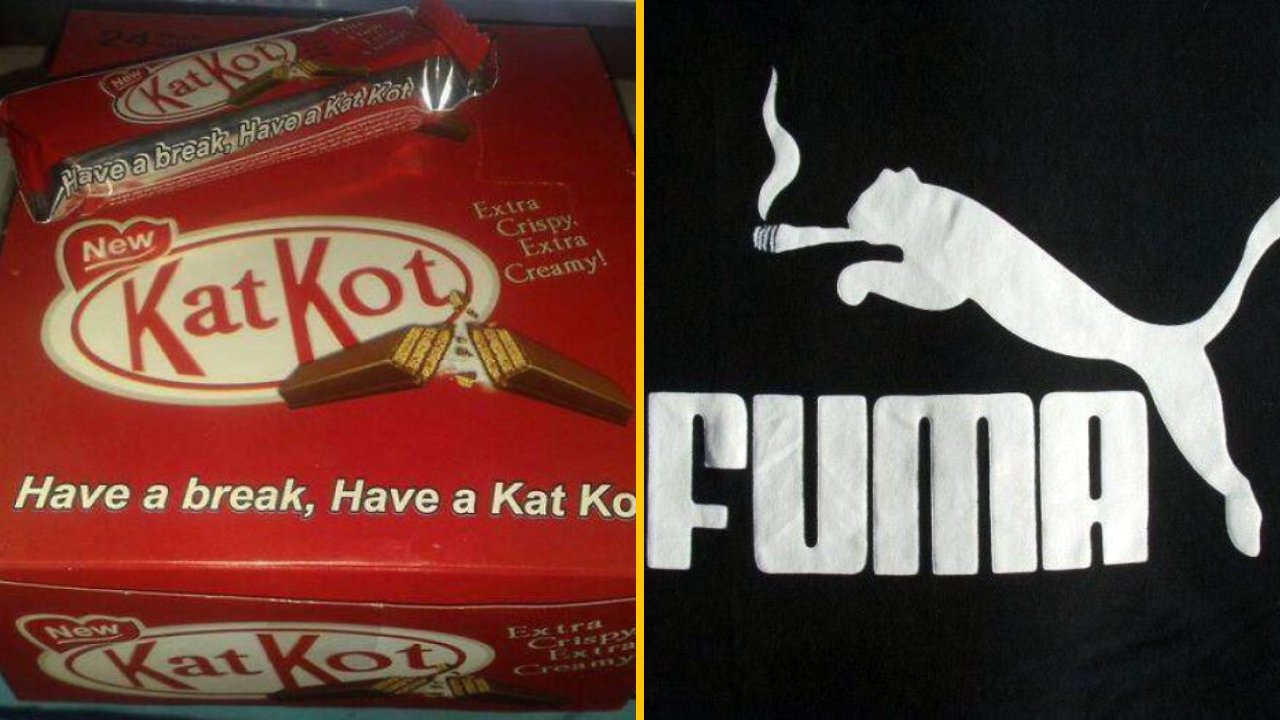 50+ najvtipnejších napodebenín populárnych značiek, ktoré vás dostanú do kolien