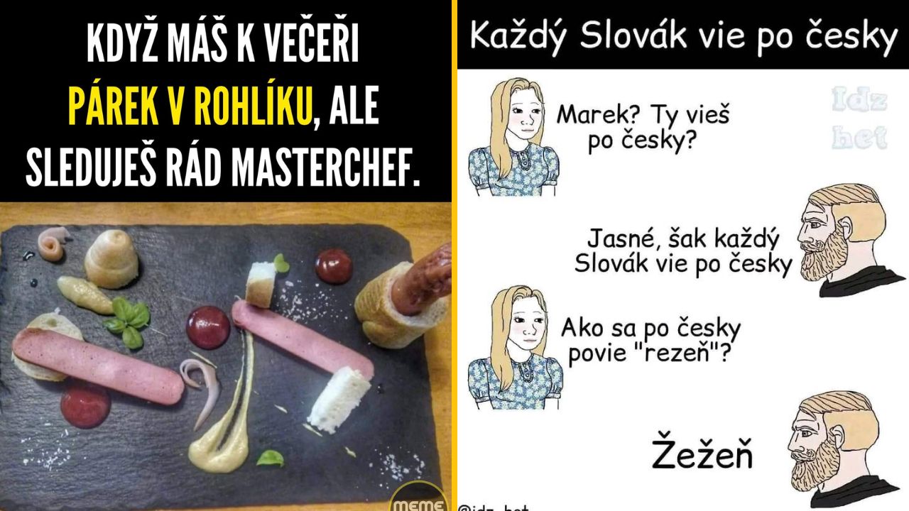 20+ Obrázkov: Všetko vtipné z internetu! #559 – Ako ovládajú Slováci češtinu a policajná kontrola