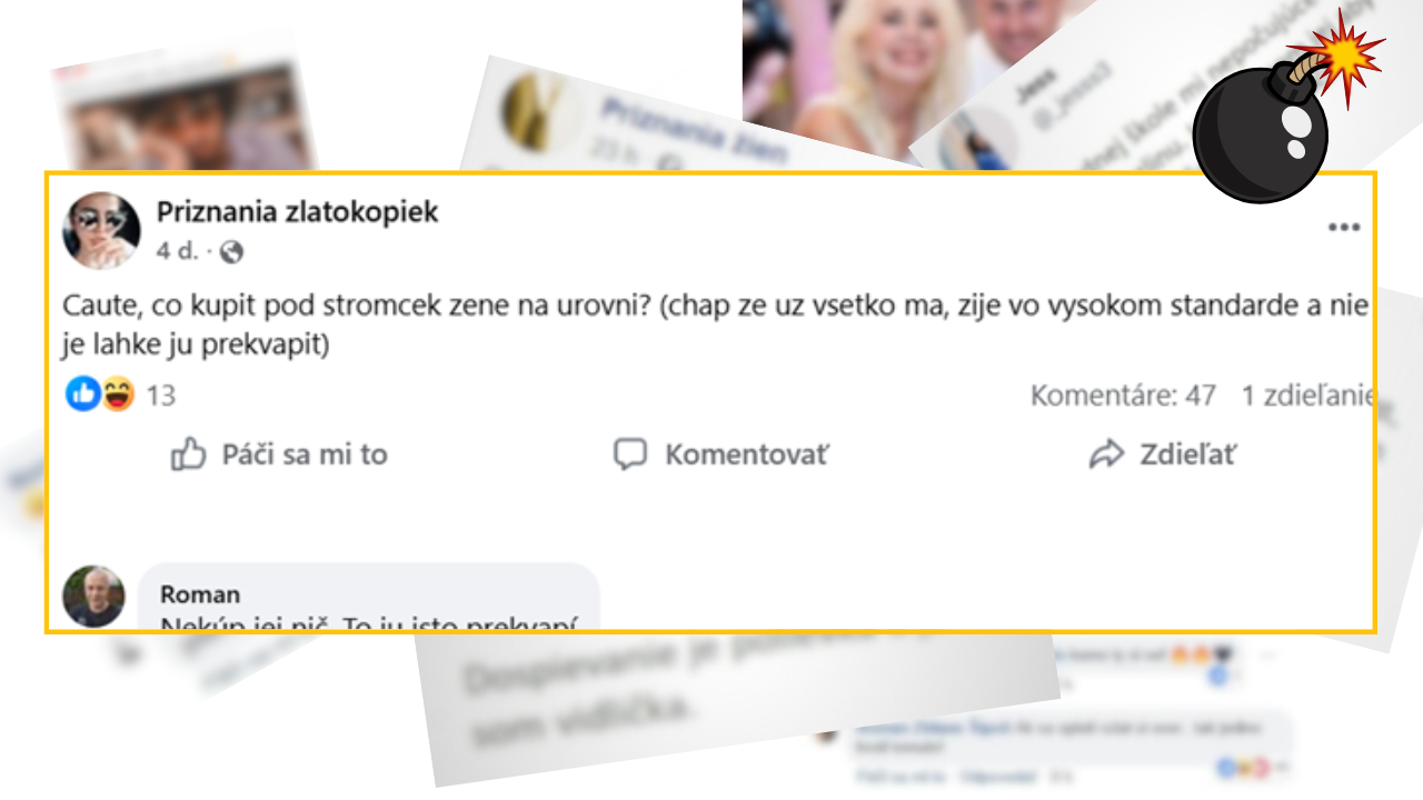 Žartovný príspevok o darčekoch pre ženu pod stromček, ktorá má všetko, a reakcia s návrhom nepredvídateľného prekvapenia.