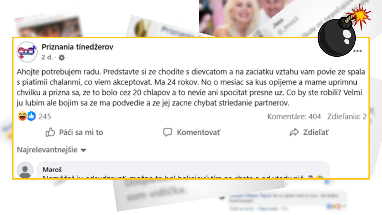 Bomby zo sociálnych sietí #1290 – čo by ste robili na jeho mieste, keby sa frajerka prizná, že spala s 20 chalanmi?