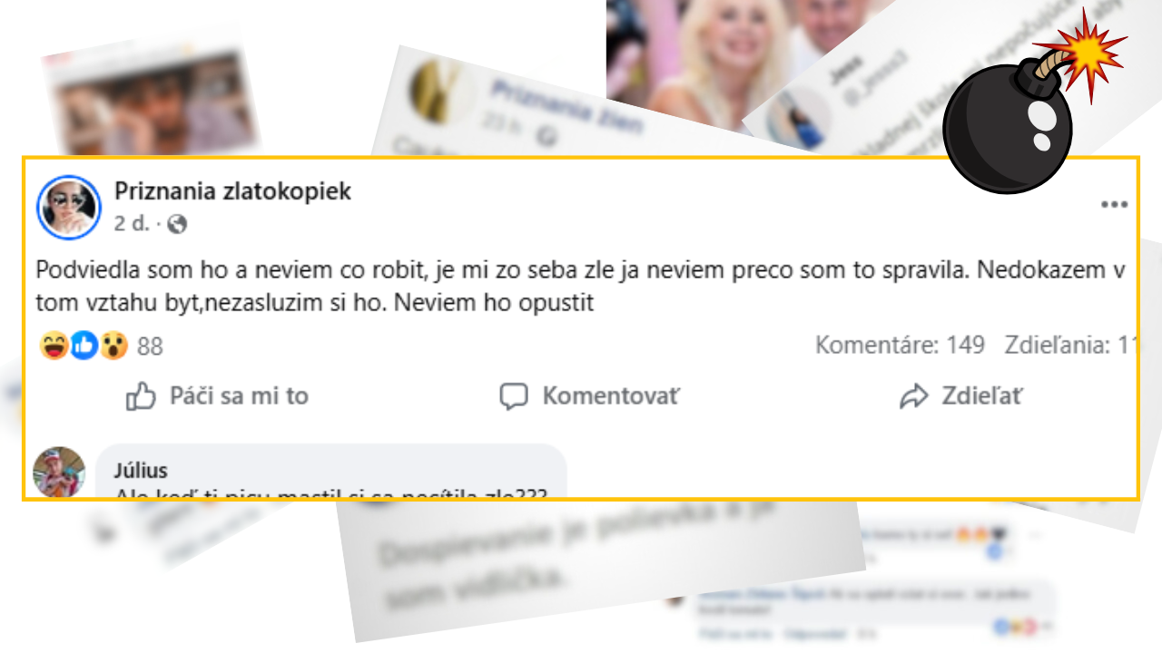 Bomby zo sociálnych sietí #1294 – začala sa ľutovať cez priznanie na Facebooku, že podviedla svojho frajera a nezaslúži si ho