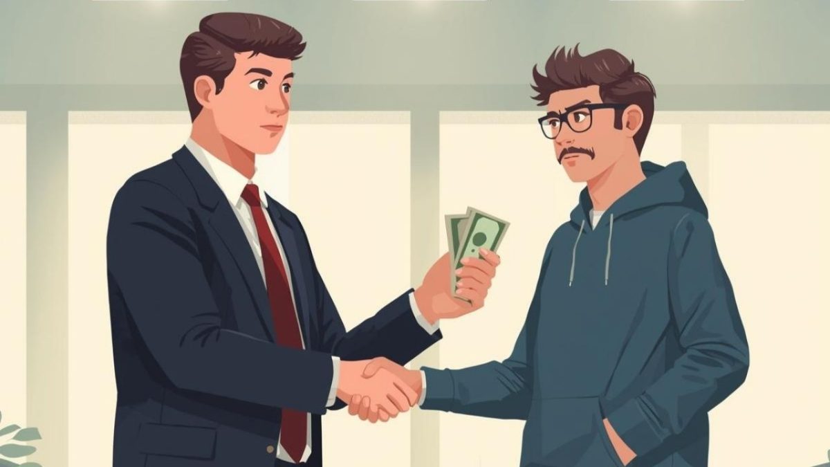 Šéf dáva peniaze zamestnancovi. Vtip dňa.