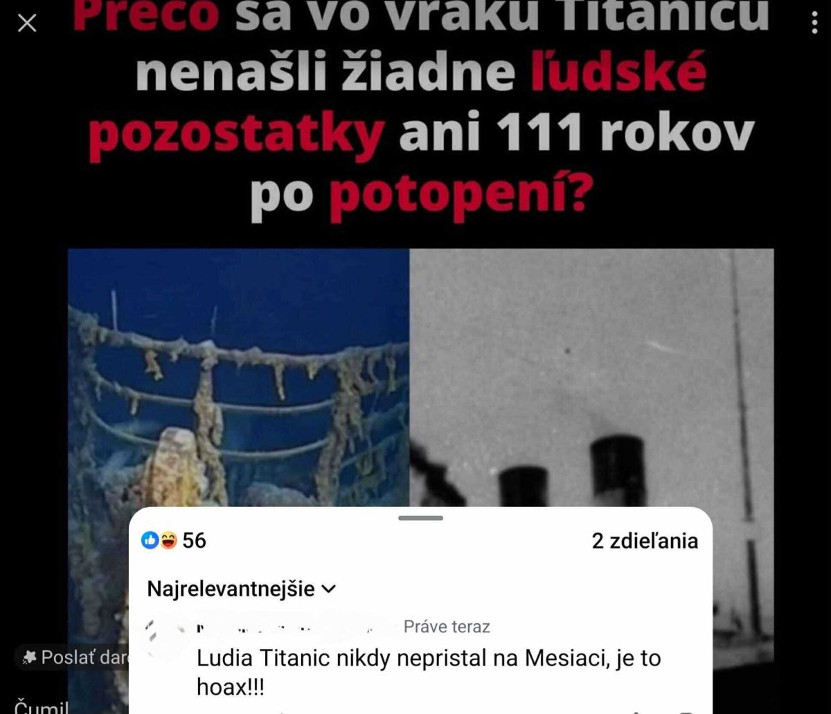 Debata o absencii ľudských pozostatkov vo vraku Titanicu po viac ako storočí od potopenia.