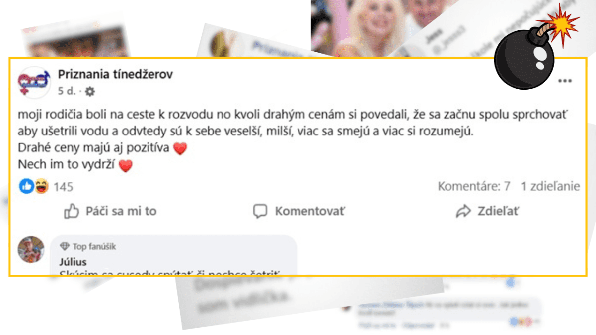 Odkaz od Priznania tínedžerov: Vysoké ceny zachránili rozvod, rodičia sa spolu sprchujú a sú šťastnejší.
