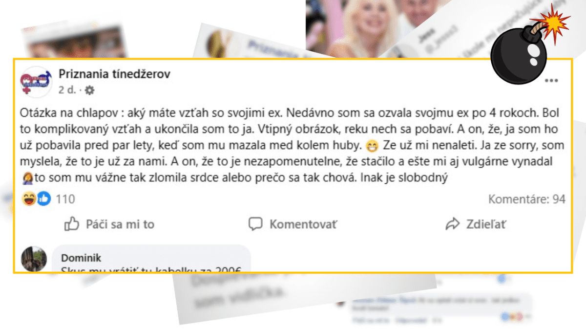 Diskusia na Facebooku: Žena sa po rokoch opäť ozvala svojmu ex a zistila, že je slobodný, ale reagoval vulgárne.