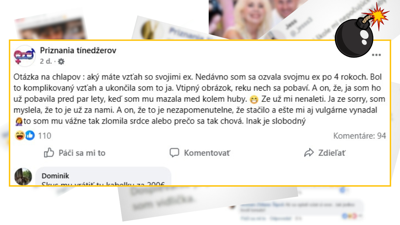 Diskusia na Facebooku: Žena sa po rokoch opäť ozvala svojmu ex a zistila, že je slobodný, ale reagoval vulgárne.