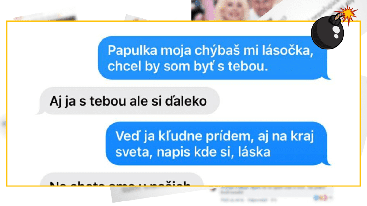 SMS konverzácia o láske a vzdialenosti, s prianím byť spolu aj na diaľku.