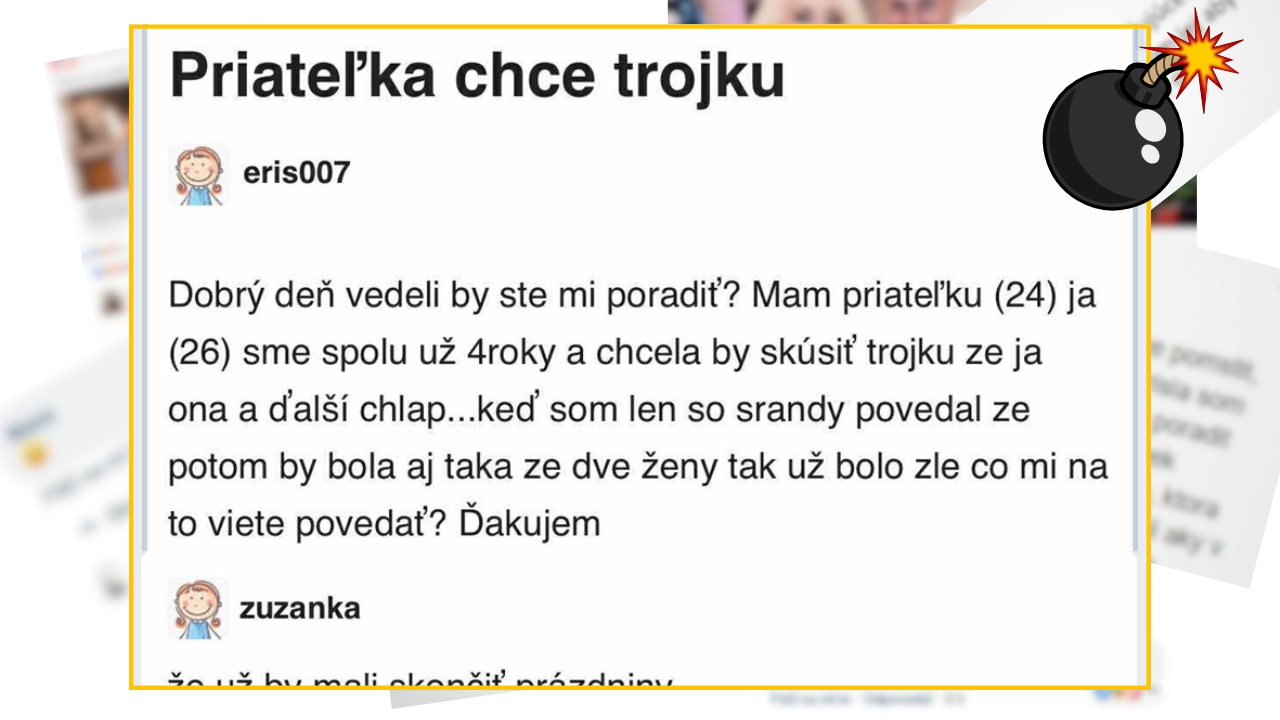 Bomby zo sociálnych sietí #1313 – jeho priateľka chcela TROJKU, tak hľadali ženu do partie na Modrom koníkovi, takýto komentár nečakali