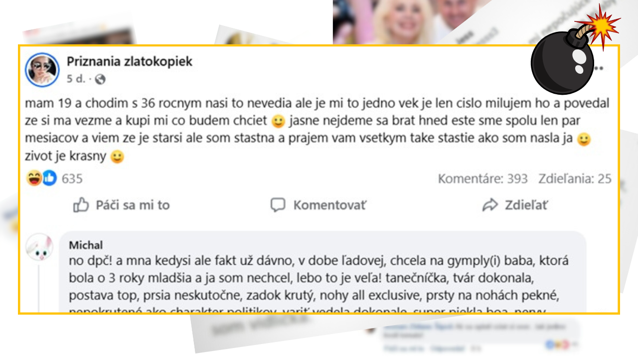Bomby zo sociálnych sietí #1314 – 19-ročná baba porozprávala o vekovom rozdieli vo vzťahu, komentáre ťa pobavia