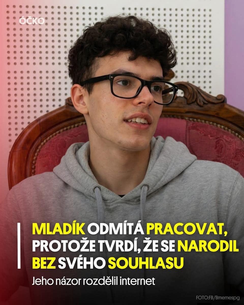 Mladík odmieta pracovať, tvrdí, že sa narodil bez súhlasu, jeho názor rozdelil internet.