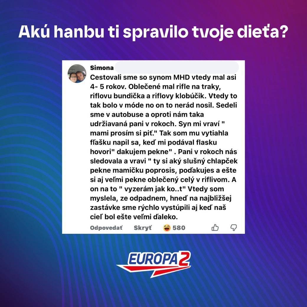 Dieťa spravilo vtipnú situáciu v autobuse, mama sa cítila trápne. Pani pochválila chlapca v riflovom oblečení.