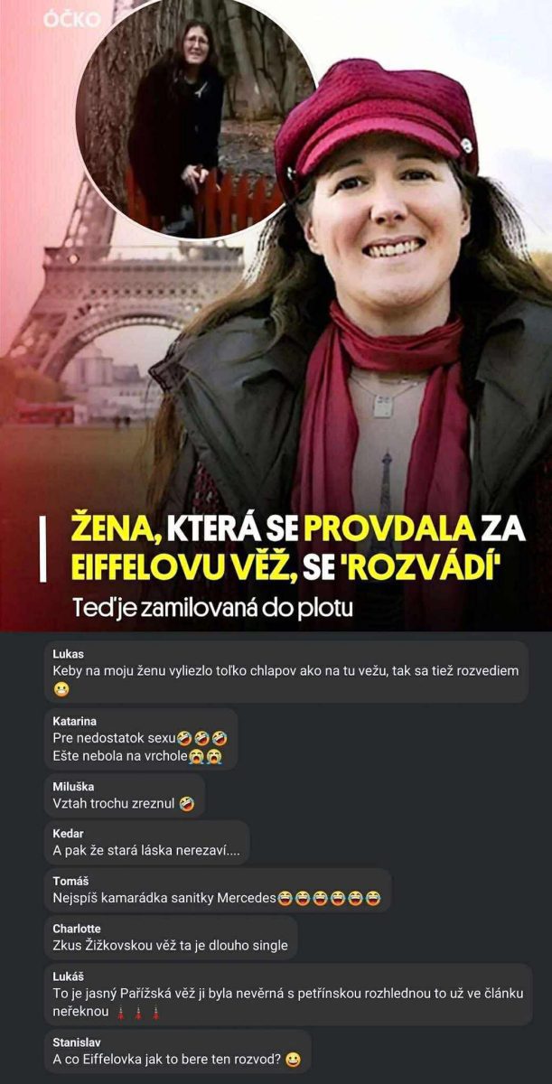 Žena, ktorá tvrdila, že sa vydala za Eiffelovu vežu, sa údajne „rozvádza“ a prepadla novej láske – plotu.