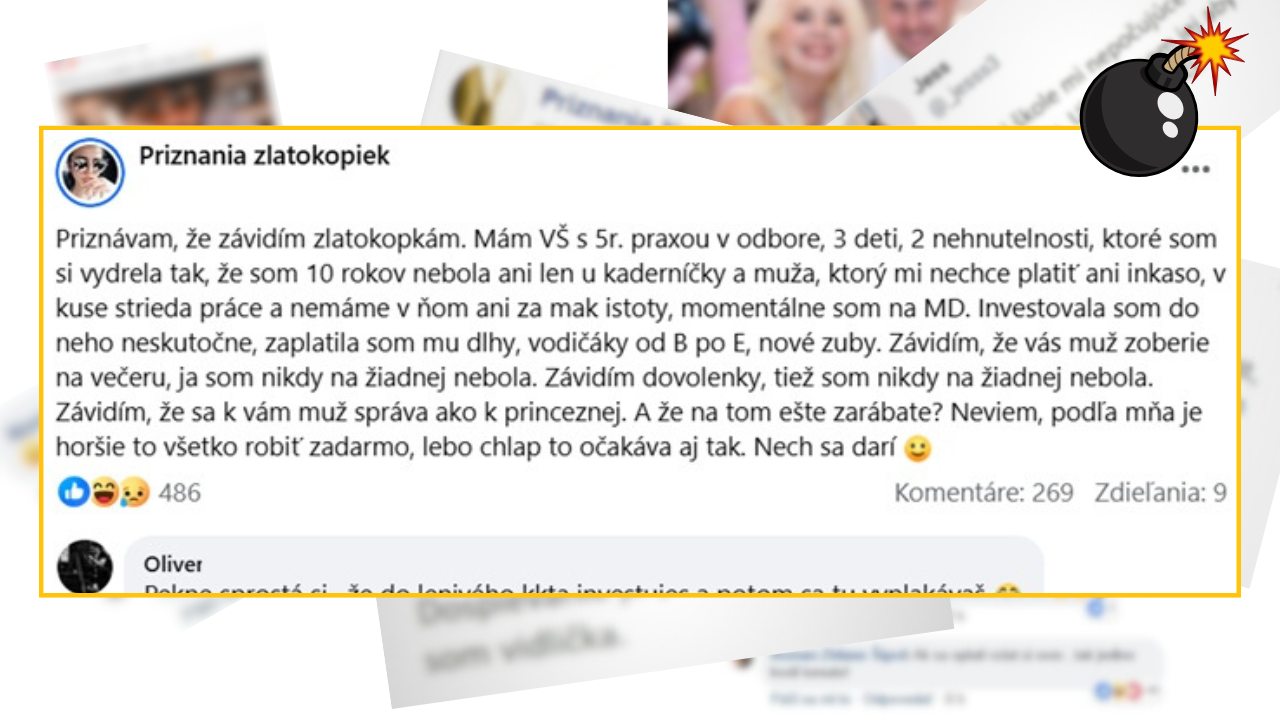 Bomby zo sociálnych sietí #1318 – keď je žena vzdelaná, má 3 deti a nehnuteľnosti, no má lenivého muža zlatokopa