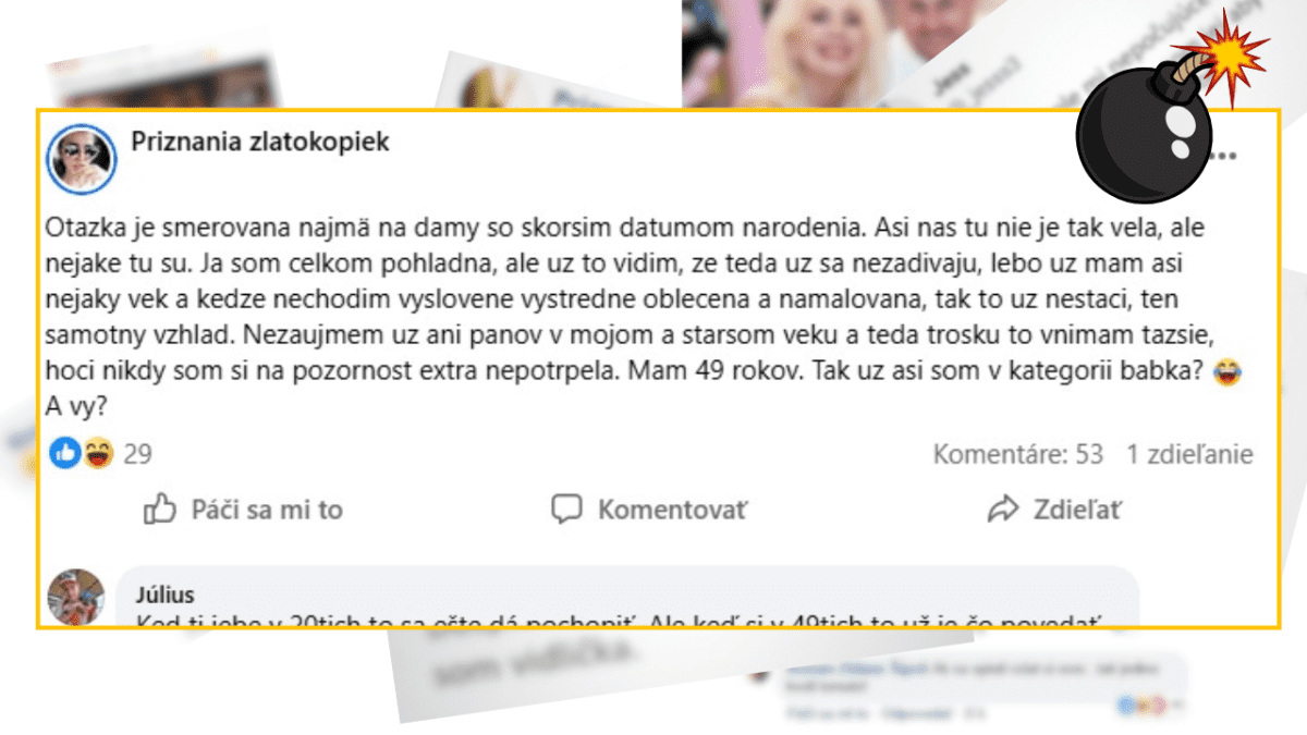 Žena diskutuje o starnutí a vnímaní svojho vzhľadu na sociálnej sieti, zvažujúc svoj status v 49 rokoch.