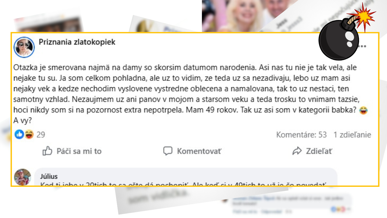Žena diskutuje o starnutí a vnímaní svojho vzhľadu na sociálnej sieti, zvažujúc svoj status v 49 rokoch.