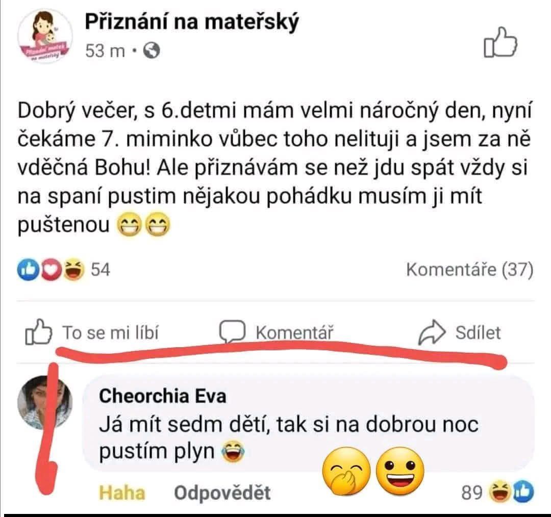 Matka sa delí o náročný deň so 6 deťmi, čakajú 7. Priznanie o večerných rozprávkach. Vtipná reakcia o plyne.