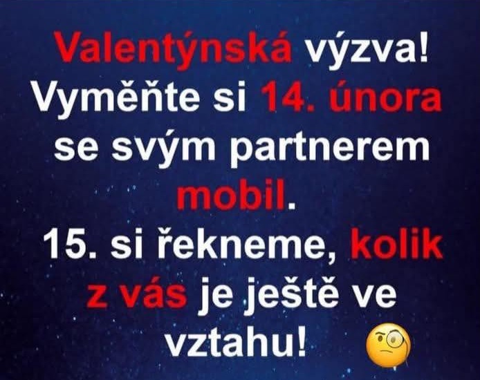 Valentínska výzva: Vymeniť si mobil s partnerom 14. februára, zistíme, koľko vzťahov prežije! 😊📱