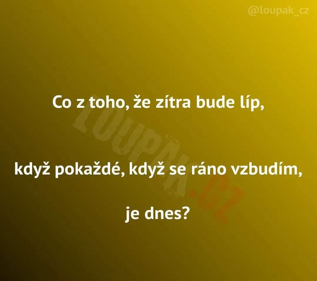 Citát o vnímaní prítomnosti a budúcnosti na žltom pozadí.