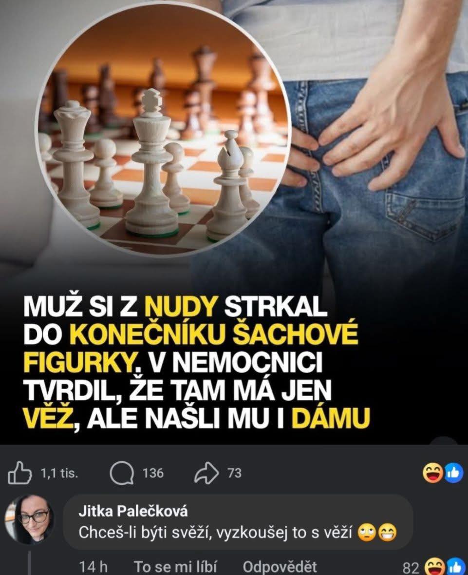 Muž z nudy použil šachové figúrky nevhodným spôsobom, čo viedlo k nemocničnej návšteve.