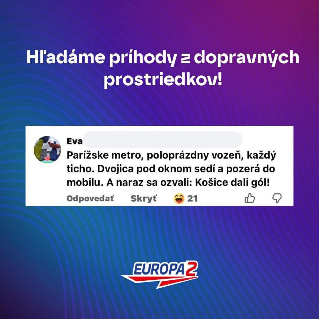 Hľadáme príhody z dopravných prostriedkov! Prihláste sa a zdieľajte svoj zážitok s Europa 2.