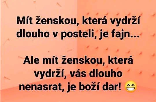 Vtipný text o odolnosti ženy vo vzťahu, zvýrazňujúci trpezlivosť a pochopenie ako vzácne vlastnosti.
