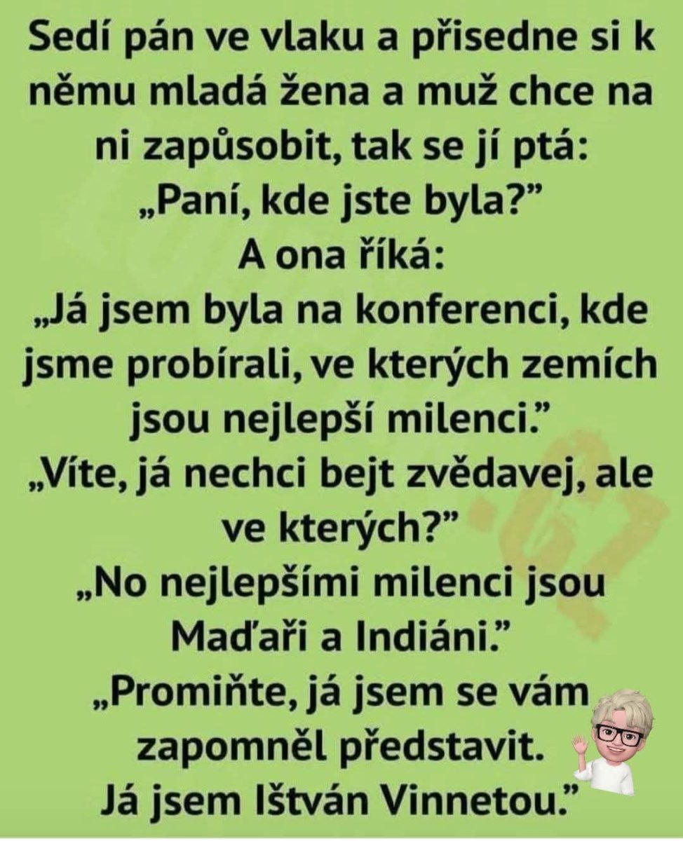 Vtipný rozhovor vo vlaku: Muž zisťuje od ženy, ktoré národy sú výborní milenci. Odpoveď ho prekvapí.