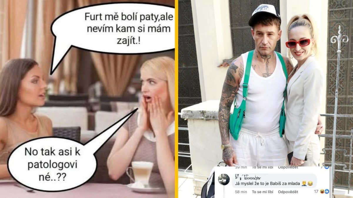 Dve ženy diskutujú o zdravotných problémoch a nezvyčajná odpoveď na fotografii dvojice pri dome.