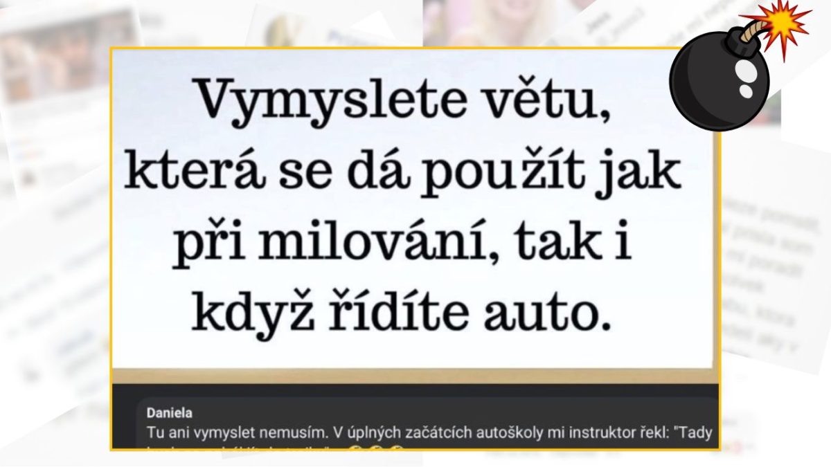 Vtipná výzva: Nájdite frázu, ktorá platí pri šoférovaní aj milovaní.