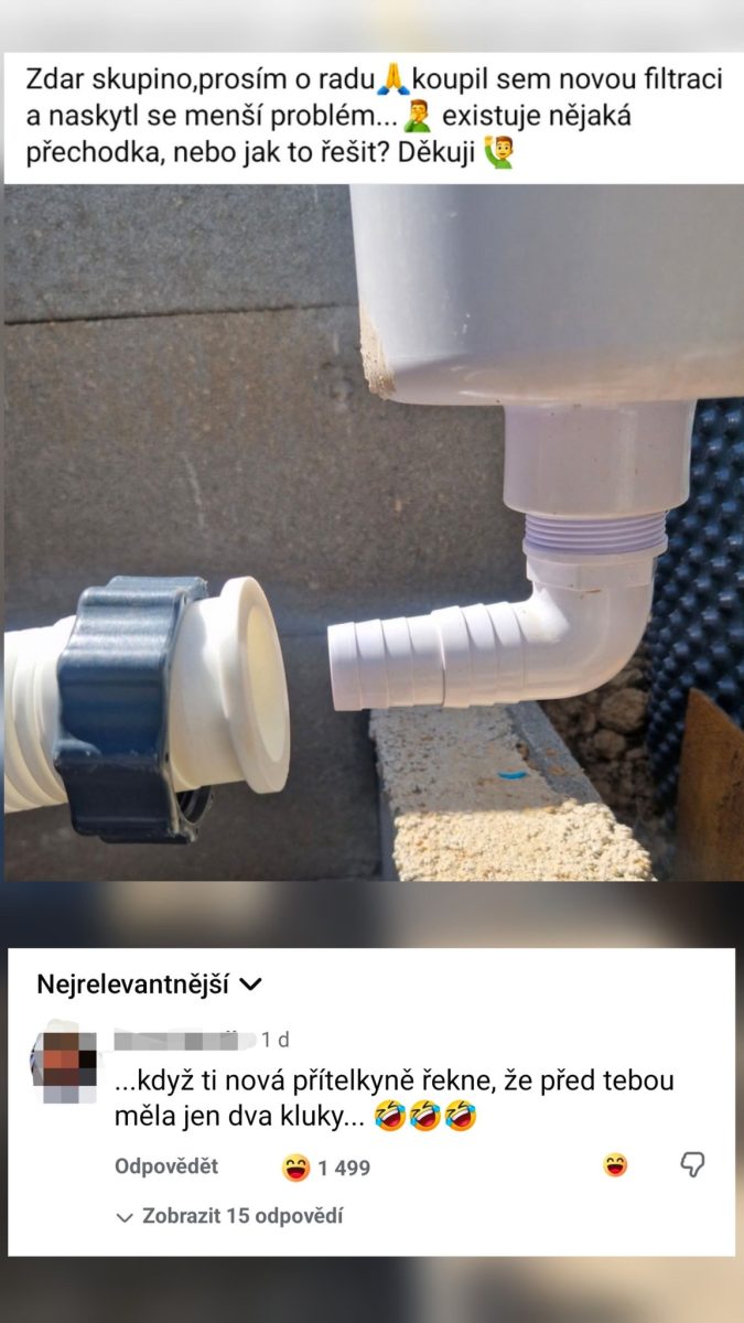 Dva nespojiteľné vodovodné potrubia hľadajúce riešenie na prepojenie.