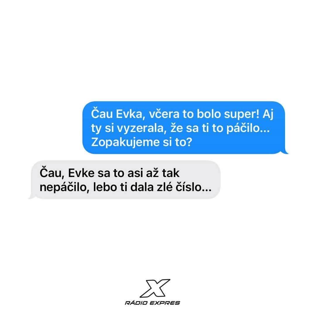 Vtipná konverzácia o nesprávnom telefónnom čísle od Evky, Rádio Expres.