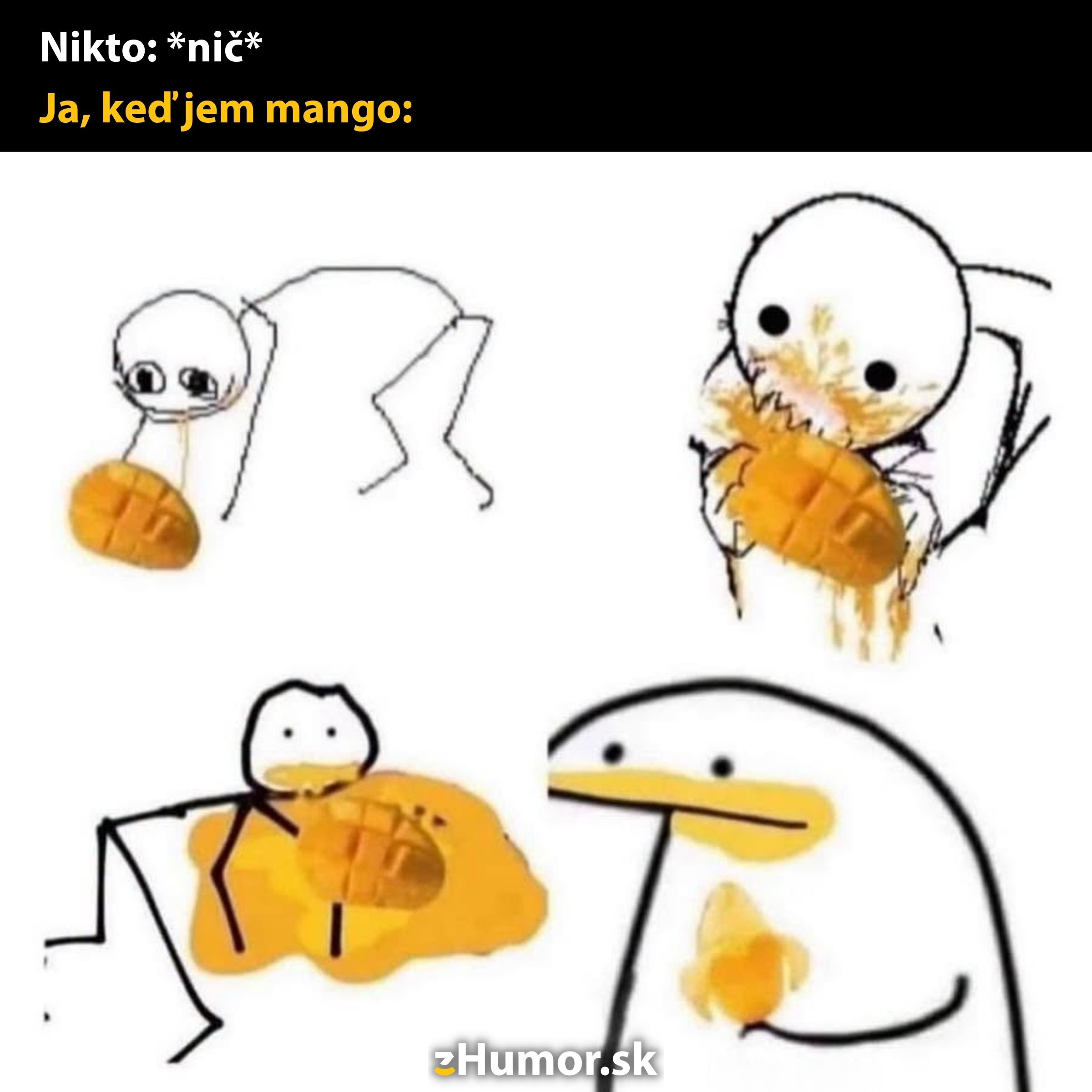Smešný komiks o ľuďoch bojujúcich s jedením manga.
