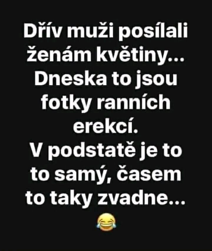 Vtipný text o zmene spôsobu, ako muži vyjadrujú lichôtky ženám, porovnáva kvety a moderné technológie.