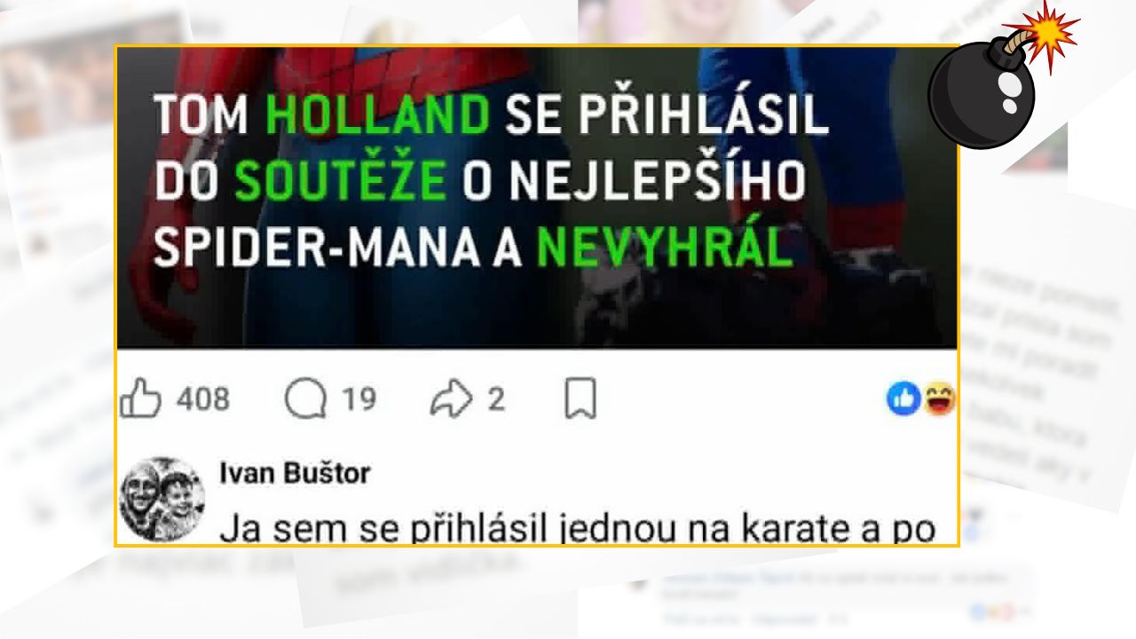 Tom Holland súťažil o najlepšieho Spider-Mana, no nevyhral. Vtipná reakcia používateľa na sociálnych sieťach.