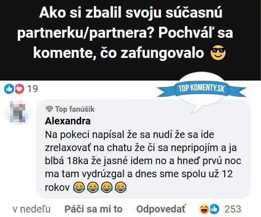 Konverzácia o spoznávaní sa partnerov cez online chat a úspešný vzťah, ktorý trvá 12 rokov.