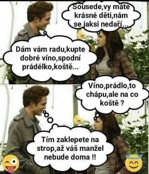 Pár diskutuje rady na zlepšenie manželstva s vtipným zvratom so smiechom a zmätkom.